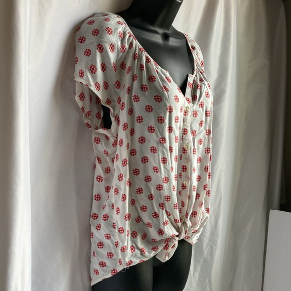 Old Navy Short Sleeves Button Front Shirt Size Medium - Picture 5 of 11